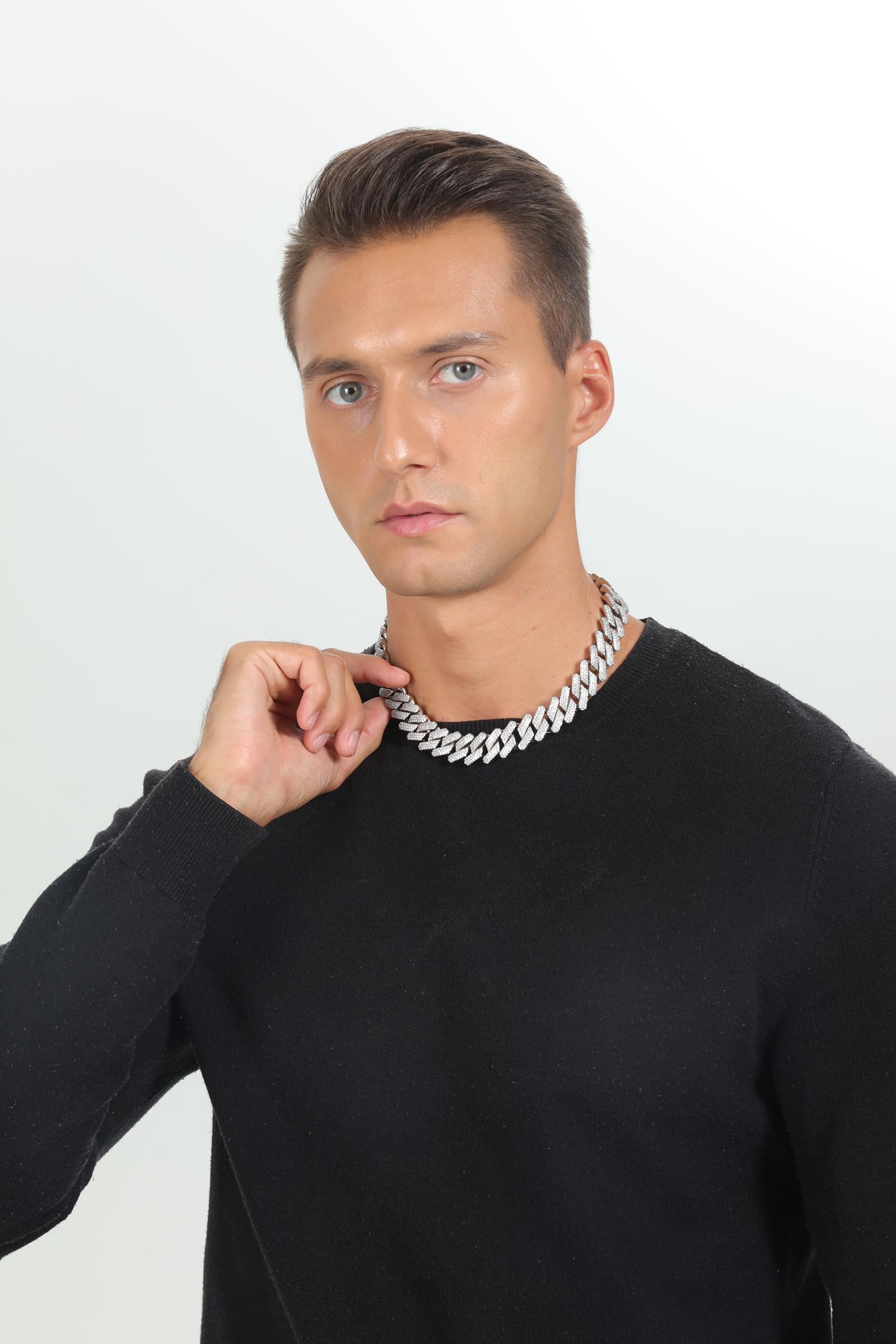 20mm Hip Hop Mens Iced Out Cuban Link Chain - SirNeely Gear New York #