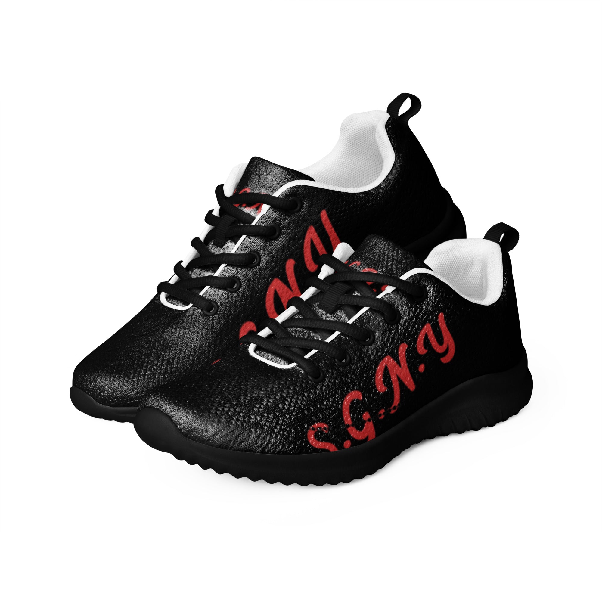 S.G.N.Y Urban Elite Pure white/Red Men's Athletic Shoes - Premium White Performance Footwear